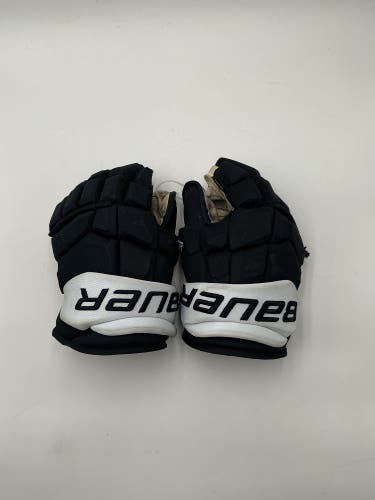 Used Bauer 13" Pro Stock Supreme Ultrasonic Gloves
