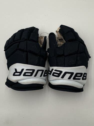 Used Bauer 13" Pro Stock Supreme Ultrasonic Gloves