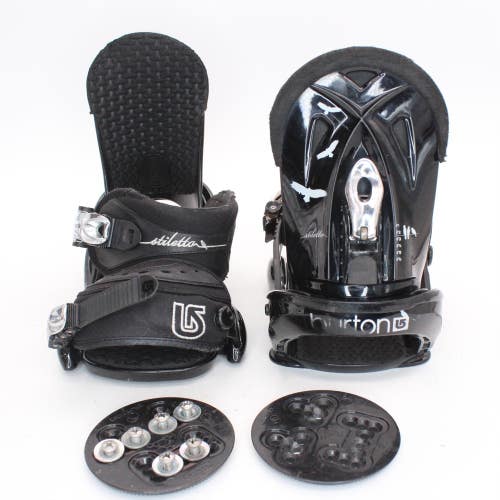 Burton Stiletto Women's Snowboard Bindings - Size Large (Fits US Size 8+) Used
