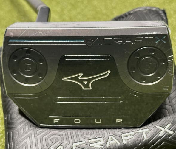 Mizuno Golf M Craft X S4 Mallet Putter LEFT Hand 34" Inch w/ Headcover MINT!
