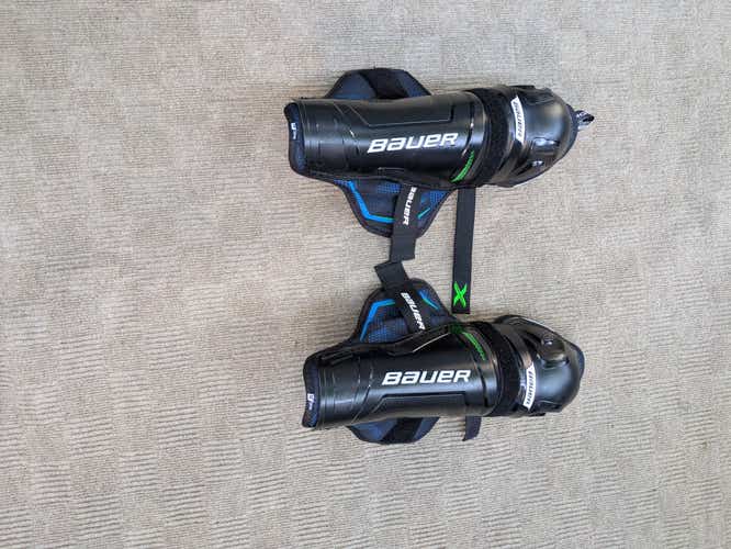 Junior Bauer X 12" Shin Pads (New)