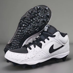 Nike Air Jordan Stadium 90 Cleats Size 12 White Black Speckled Oreo HQ0210-100