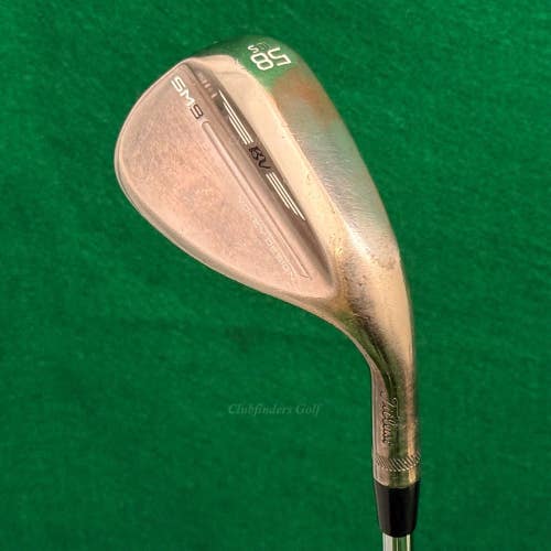 Titleist Vokey SM9 Brushed Steel 58-10S 58 Lob Wedge Vokey Design Wedge Flex