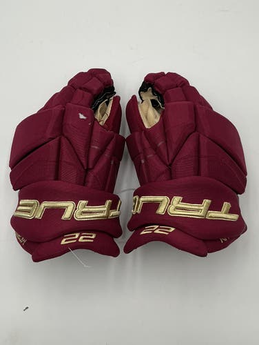 Used Arizona Coyotes #22 Mcbain Maroon True 14" Catalyst 9X Gloves