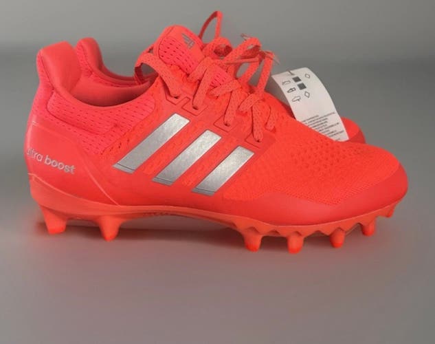 Adidas Ultraboost Men's Sz 13 Football Cleats Solar Red/Silver JP7411 New