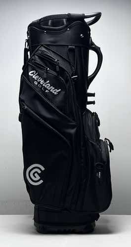 Cleveland Lightweight CG Cart Bag Black 14-Way Divide Single Strap Golf Bag