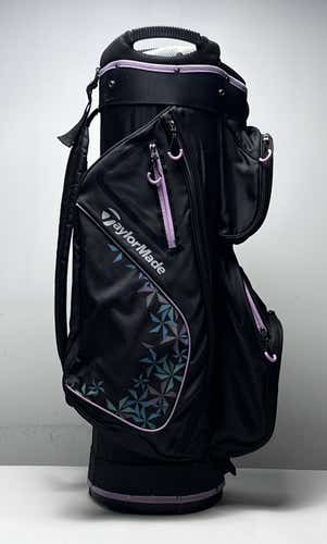 TaylorMade Kalea Cart Bag Black 14-Way Divide Single Strap Golf Bag