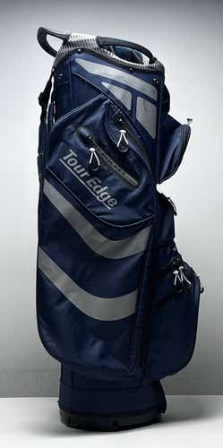 Tour Edge Xtreme 5.0 Cart Bag Blue 14-Way Divide Single Strap Golf Bag