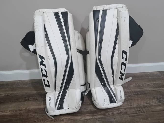 Youth 21" CCM Premier R1.5 Goalie Leg Pads (Used)