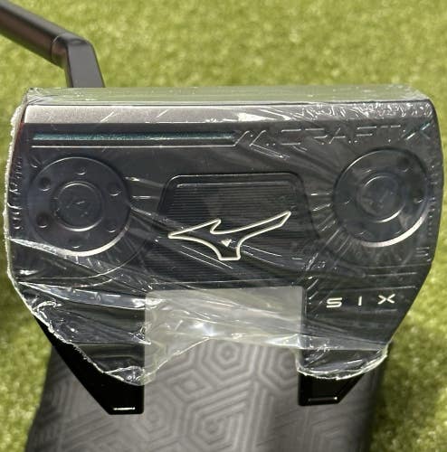 Mizuno Golf M Craft X S6 Mallet Putter LEFT Hand 35" Inch w/ Headcover LH MINT!