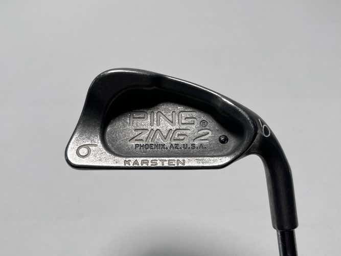 Ping Zing 2 Single 6 Iron Black Dot Karsten JZ Regular Steel Mens RH