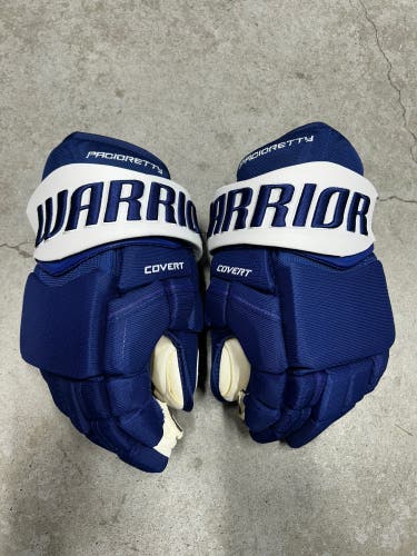15” Warrior Covert QRE Pro Gloves Toronto Maples Leafs NHL Pro Stock (New)