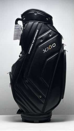 XXIO Lightweight Caddy Cart Bag Black 4-Way Divide Single Strap Golf Bag