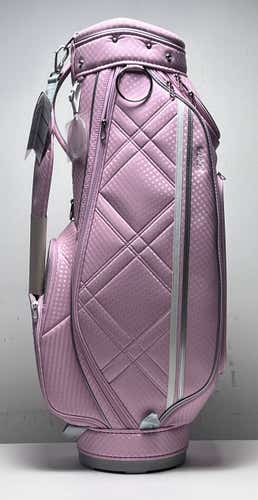 XXIO Ladies Lightweight Caddy Bag Pink 5-Way Divide Single Strap Golf Bag NEW
