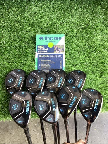 Lazrus Golf Hybrids Set 2-PW With Regular Graphite Shafts. (No 7)