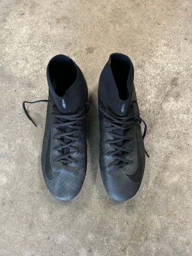 Black Men's Size M 9.5 (W 10.5) Nike Mercurial Superfly Molded Cleats Cleats (Used)