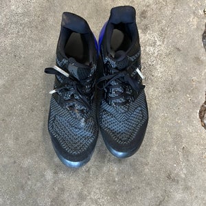 Black Men's Size M 9.5 (W 10.5) Adult Adidas Ultraboost Low Top Molded Cleats (Used)