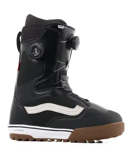 NEW Vans Aura Pro BOA Snowboard Boots - Size Men's 15.0 / Women's 16.0 (Black / White)