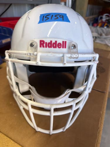 USED RIDDELL SPEED ICON ADULT HELMET - MEDIUM  - WHITE METALLIC