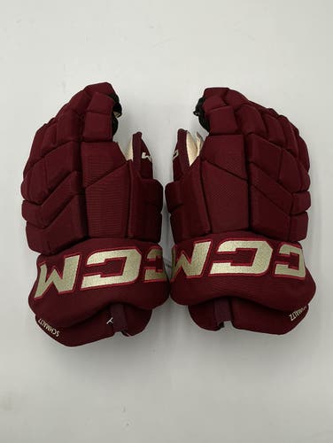 Arizona Coyotes Nick Schmaltz Game Worn CCM HGTK Gloves 14" Pro Stock (Used)