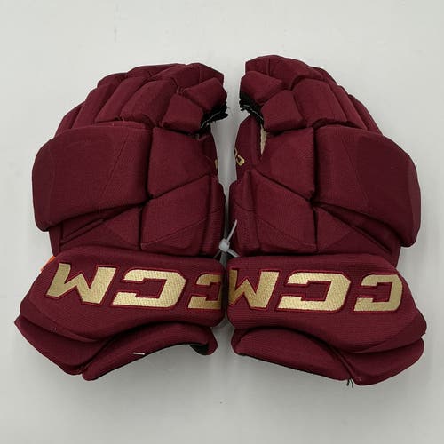 Arizona Coyotes Maroon CCM HGPJSPP Gloves 13" Pro Stock (Used)