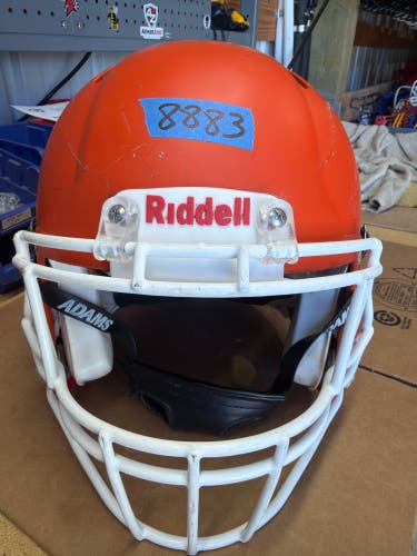 USED RIDDELL SPEED ICON ADULT HELMET - LARGE - FLAT ORANGE
