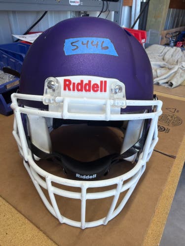 USED RIDDELL SPEED ICON ADULT HELMET - MEDIUM - FLAT METALLIC PURPLE