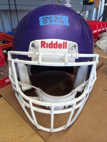 USED RIDDELL SPEED ICON ADULT HELMET - LARGE - FLAT METALLIC PURPLE
