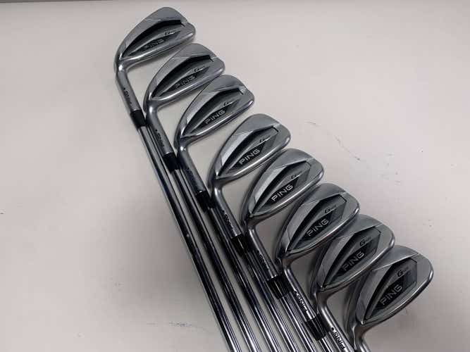 LEFTY Ping G425 Iron Set 5-PW+GW+SW Black Dot AWT 2.0 Regular Steel Mens LH