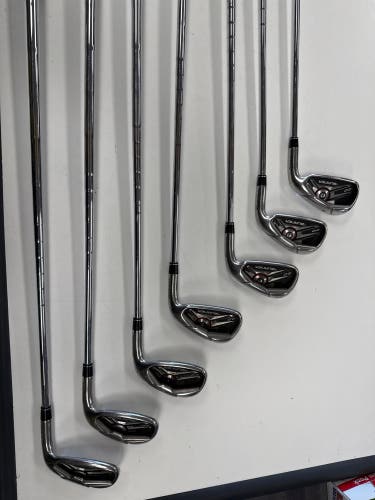 Men's TaylorMade Burner Right Handed Iron Set Stiff Flex 35" (Used)