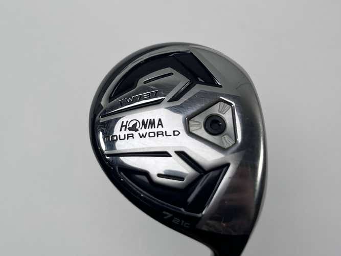 Honma TW737 FW 7 Fairway Wood 21* Vizard Type-Z 50S Stiff Graphite Mens RH