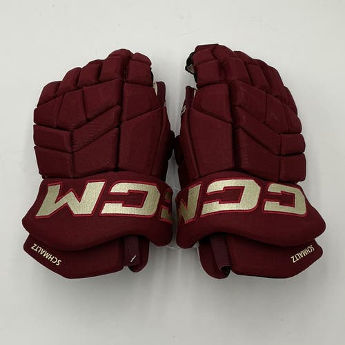 Arizona Coyotes Nick Schmaltz Game Worn CCM HGTK Gloves 14" Pro Stock (Used)