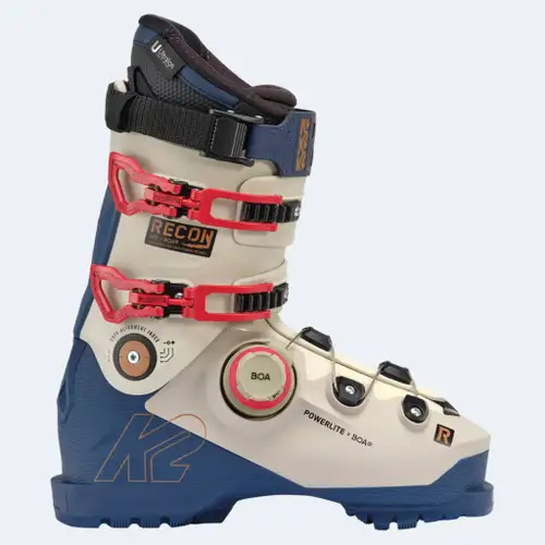 NEW K2 Recon 120 BOA Ski Boots 2025 White/Blue 28.5