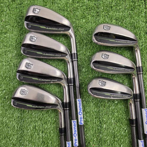 Wilson Launch Pad 2 Iron Set 5-PW GW Evenflow 65g 5.5 Regular Graphite RH