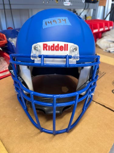 USED RIDDELL SPEED ICON ADULT HELMET - SMALL - FLAT ROYAL BLUE