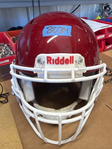 USED RIDDELL SPEED ICON ADULT HELMET - MEDIUM - PEARL CARDINAL