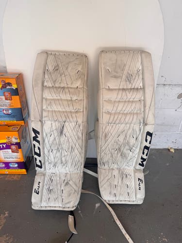 CCM Lefevre Senior Goalie Leg Pads 35+1 White – DualLiteCore