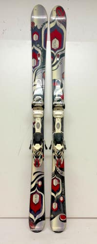 K2 Free Luv 149cm 120-76-104 r=11m Women's All-Mountain Ski Marker Bindings