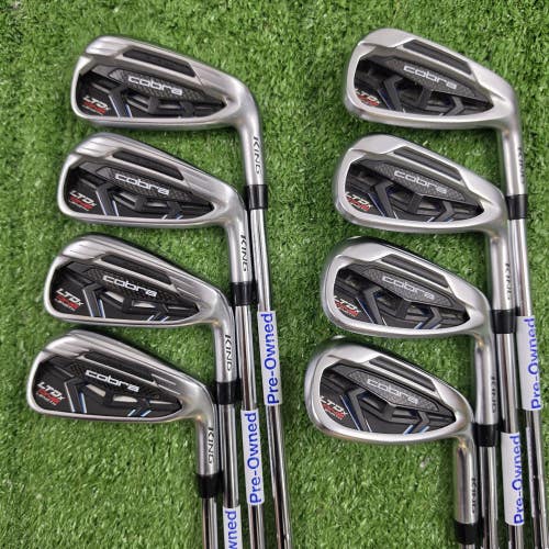 Cobra King LTDx One Length Iron Set 4-PW GW KBS Tour Varied Weight Stiff Steel