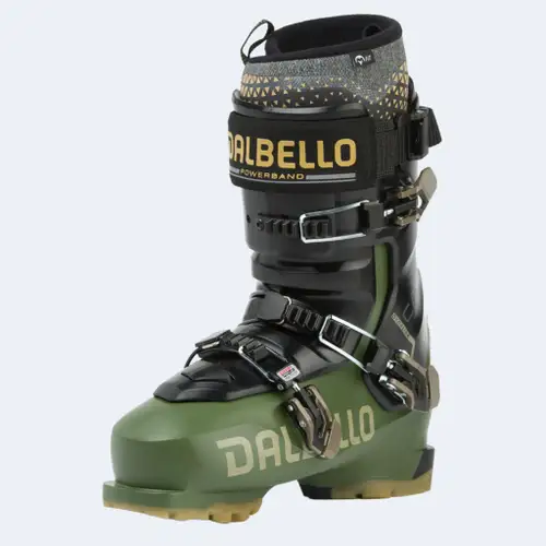 NEW Men's Dalbello Cabrio LV 130 3DWRAP Ski Boots - Size Mondo 26.0 / 26.5 (Moss Green / Black)