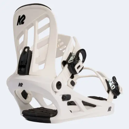 NEW K2 Youth You+H Snowboard Bindings 2024 White - Medium