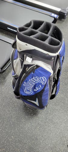 Used Callaway 8 WAY Mens Cart Bag Navy Blue 11497-S000160646