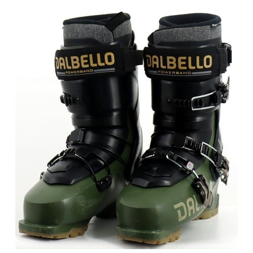 NEW Men's Dalbello Cabrio LV 130 Ski Boots - Size Mondo 30.0 / 30.5 (Moss Green / Black)