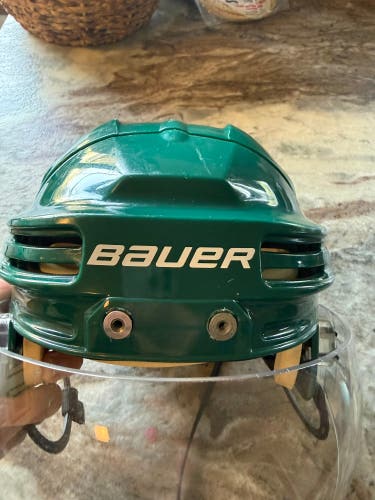 Medium Green Bauer 4500 Helmet Pro Stock (Used)