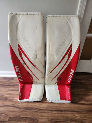 Large Bauer Hyperlite 2 Goalie Leg Pads (Used)