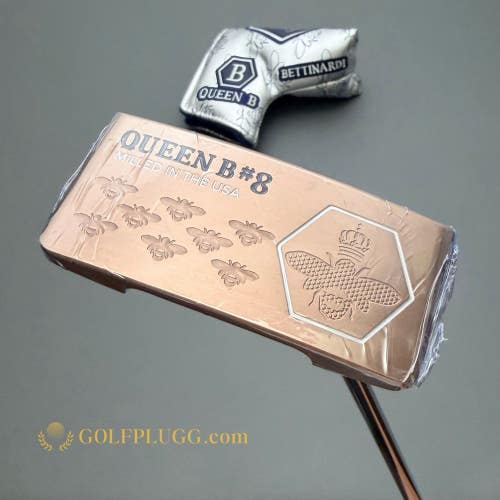 New- 2025 Bettinardi Queen Bee 8 Putter w/ Headcover, 34" (3316)