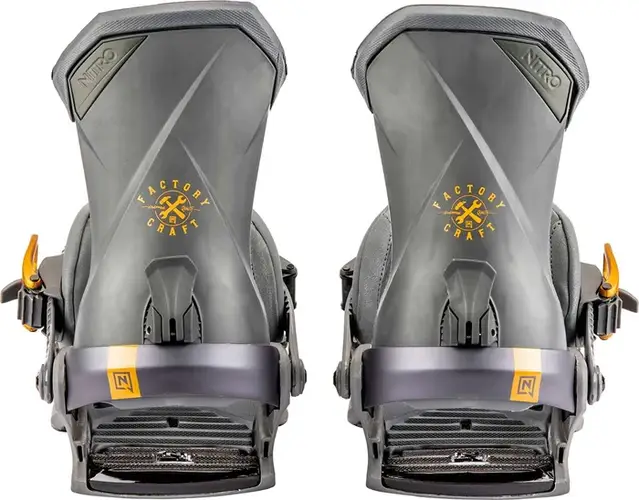NEW Nitro 2023 Men's Team Snowboard Bindings - Grey Large