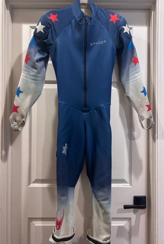Women's Medium Spyder Padded Racing Ski Suit (Used) FIS Legal
