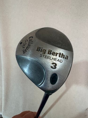 Ladies Callaway Big Bertha Steelhead R H Fairway Wood Ladies Flex 3 Wood Graphite Shaft (Used)