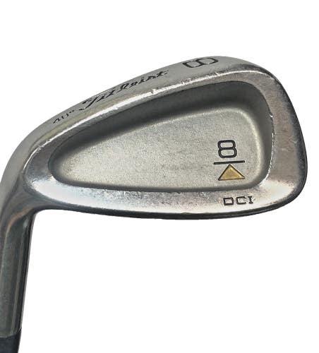 Titleist DCI 8 Iron Gold Triangle 40* Men's LH Stiff Flex Steel 36" New Mid Grip